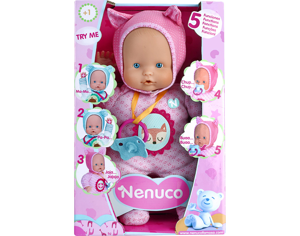 BONECO NENUCO SOFT 5 FUNÇÕES