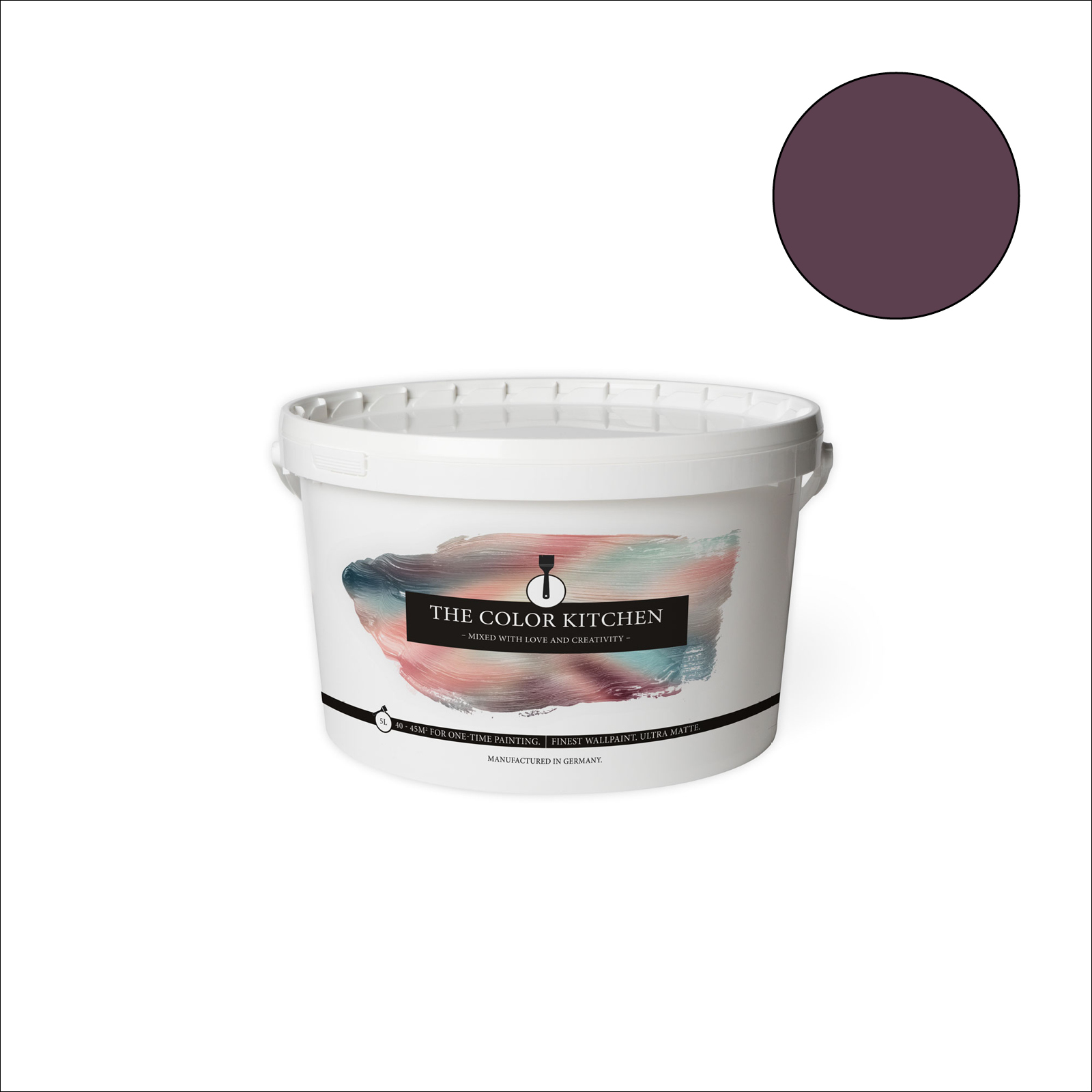 The Color Kitchen Wandfarbe Beady Beetroot - violett matt - 5 Liter