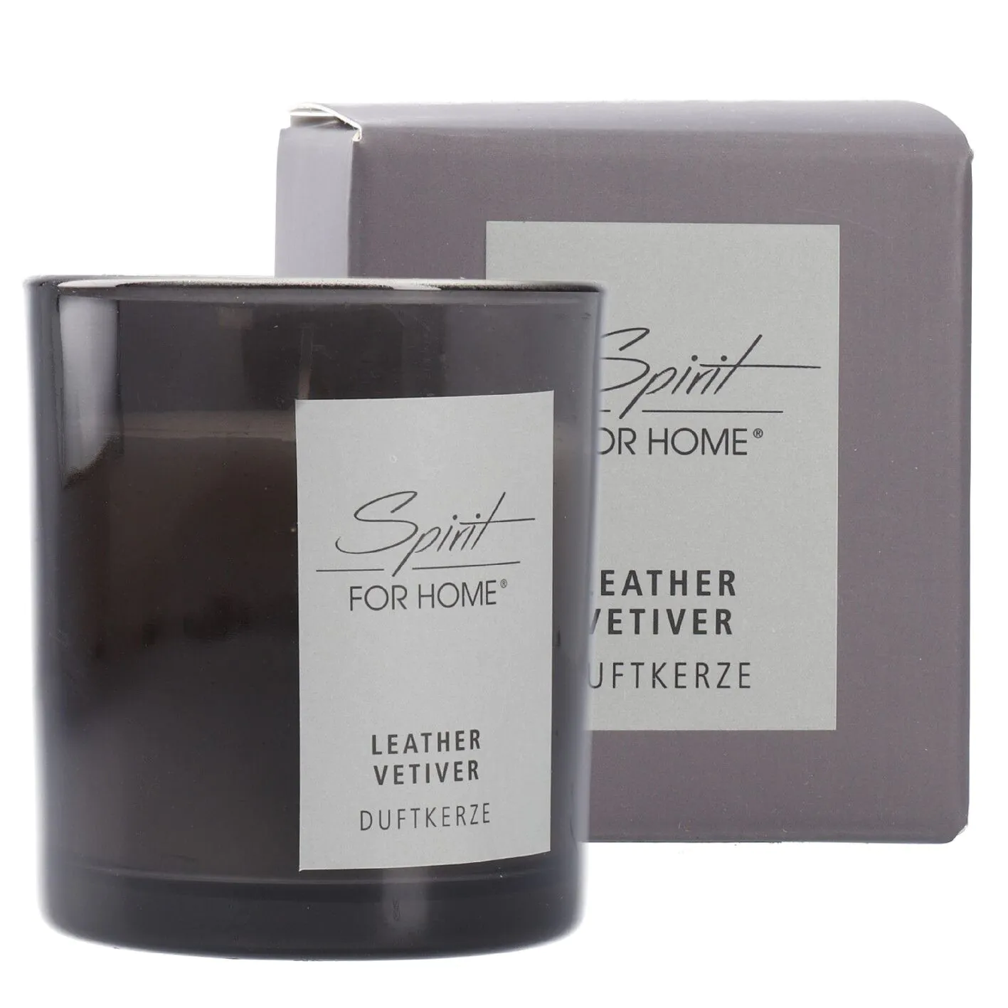 Duftkerze Home, Leather/Vetiver, 140 g