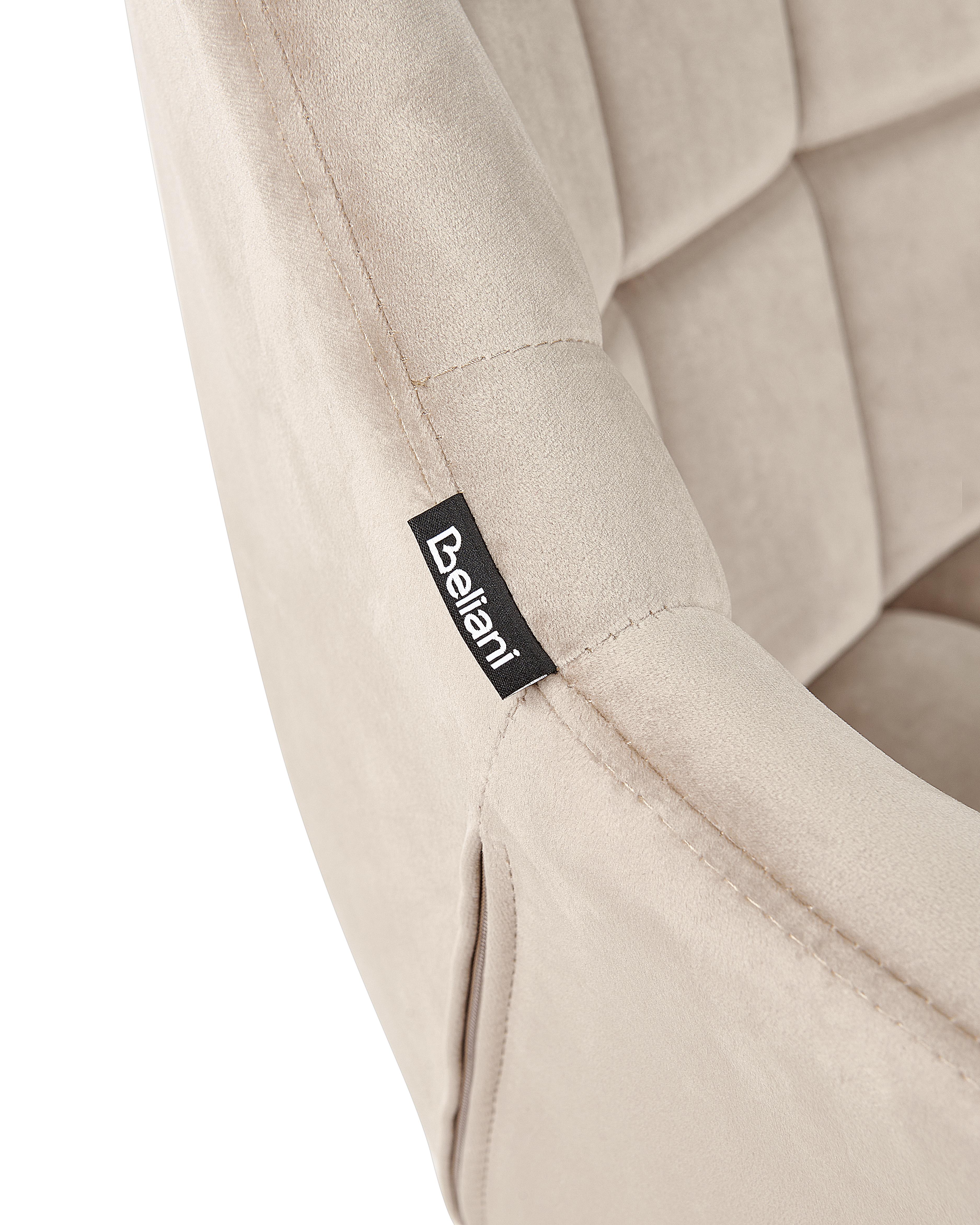Bureaustoel LABELLE Fluweel Beige