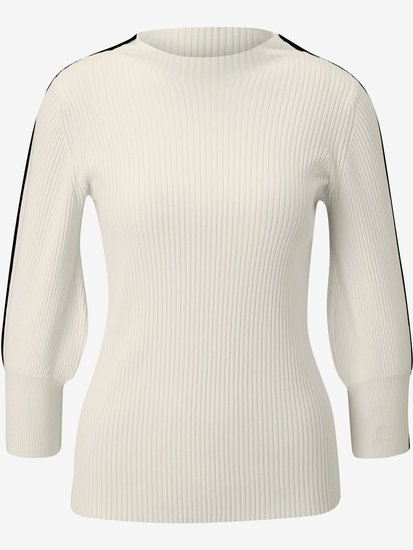 Pull tricot côtelé indéformable