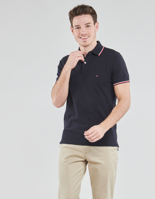 Tommy Hilfiger - TOMMY TIPPED SLIM POLO Marino
