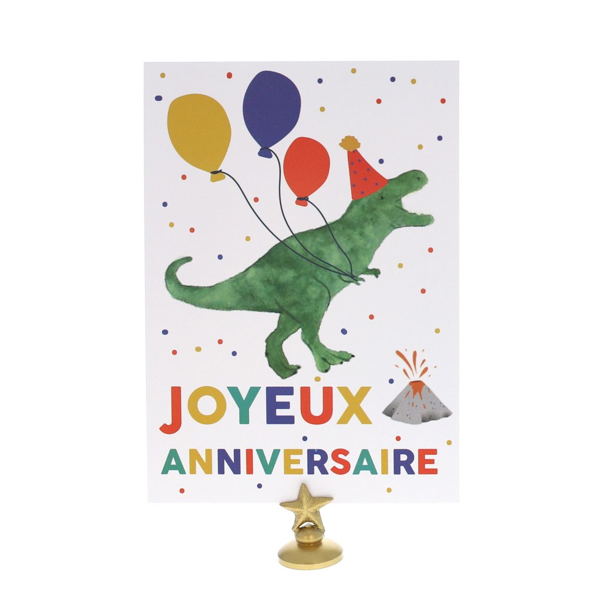 Carte Joyeux Anniversaire dinosaures Le petit Souk