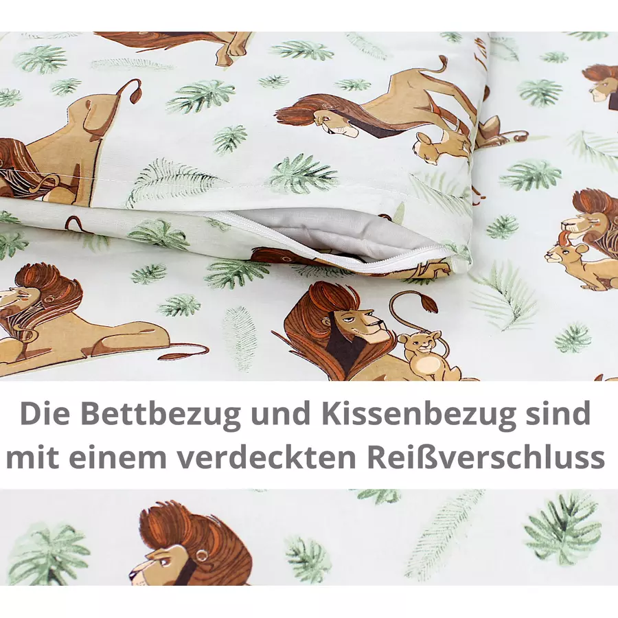 TupTam Kinder Bettwäsche Set 2-tlg braunbeige