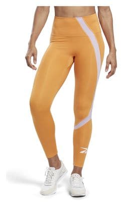 Collant Long Reebok Vector Workout Ready Femme Orange / Blanc