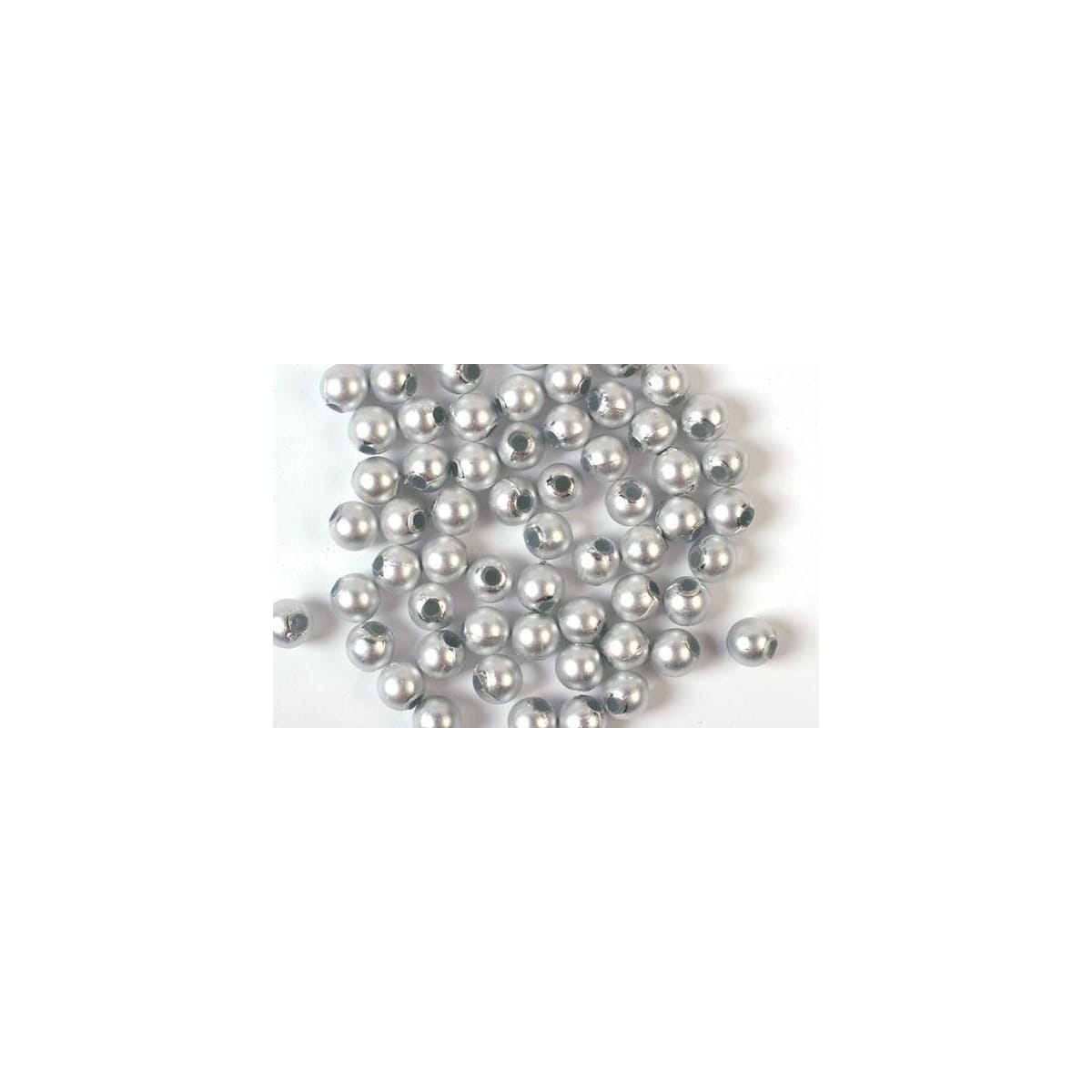 Plastpärlor 3mm 500g, Silver