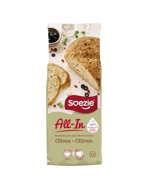 Soezie All-In Grieks Olijvenbrood - Bakproducten - 500 g