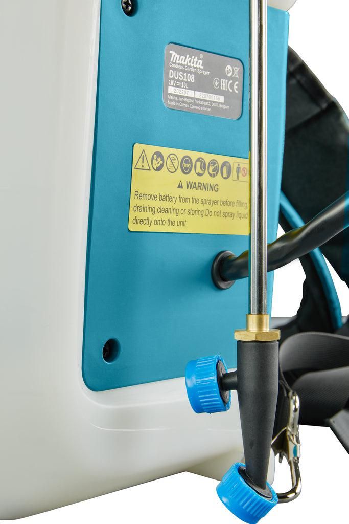Makita DUS108Z Accu Ruggedragen Drukspuit 10L 18V Basic Body