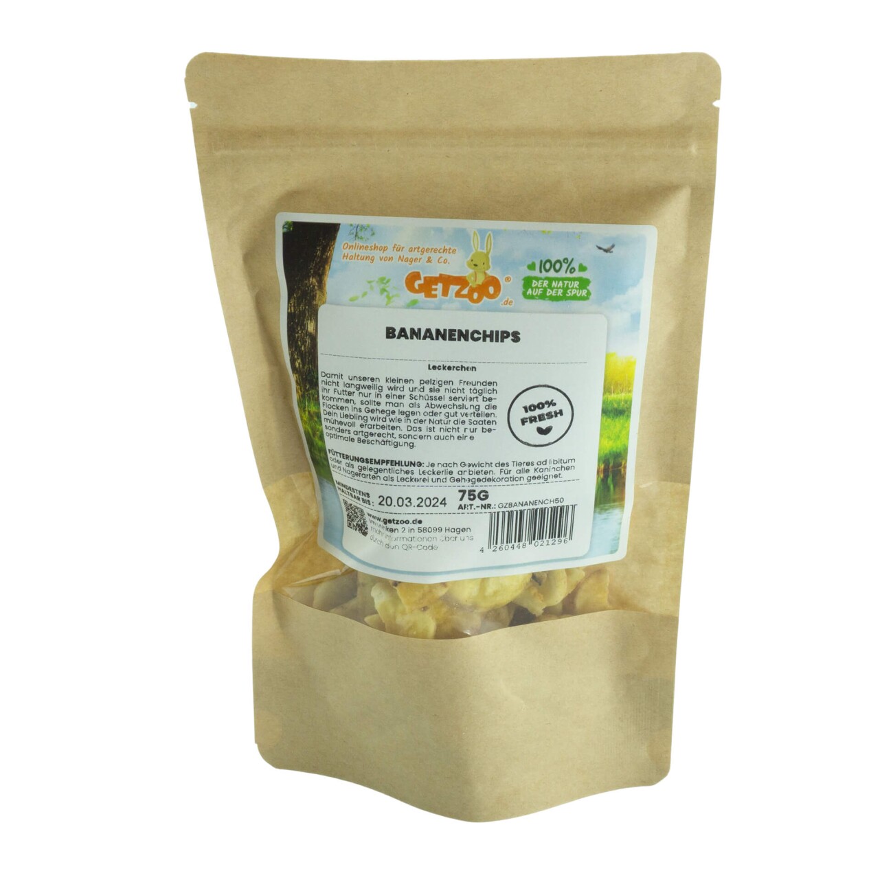 Getzoo Bananenchips 75g