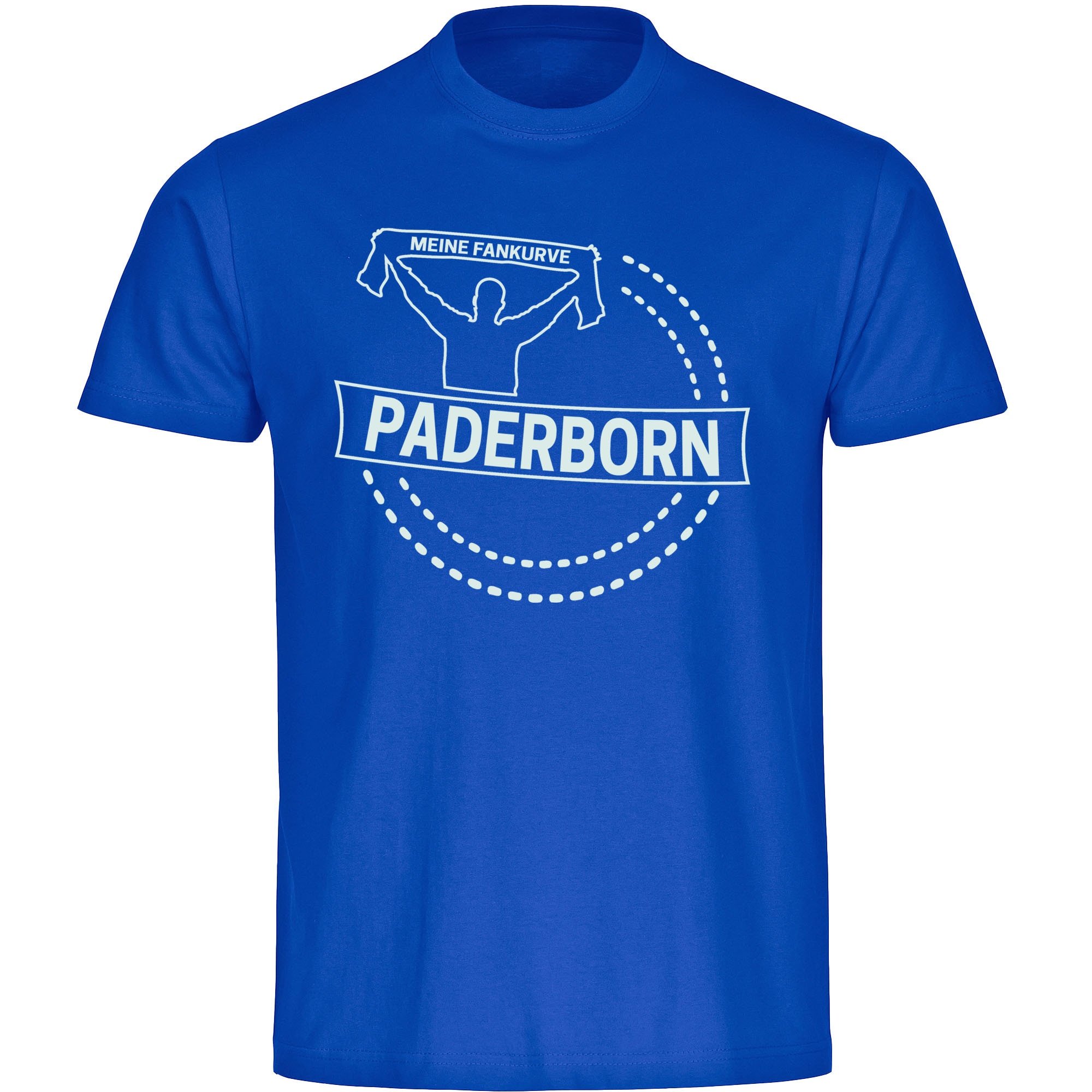 multifanshop® Kinder T-Shirt - Paderborn - Meine Fankurve - Druck weiß