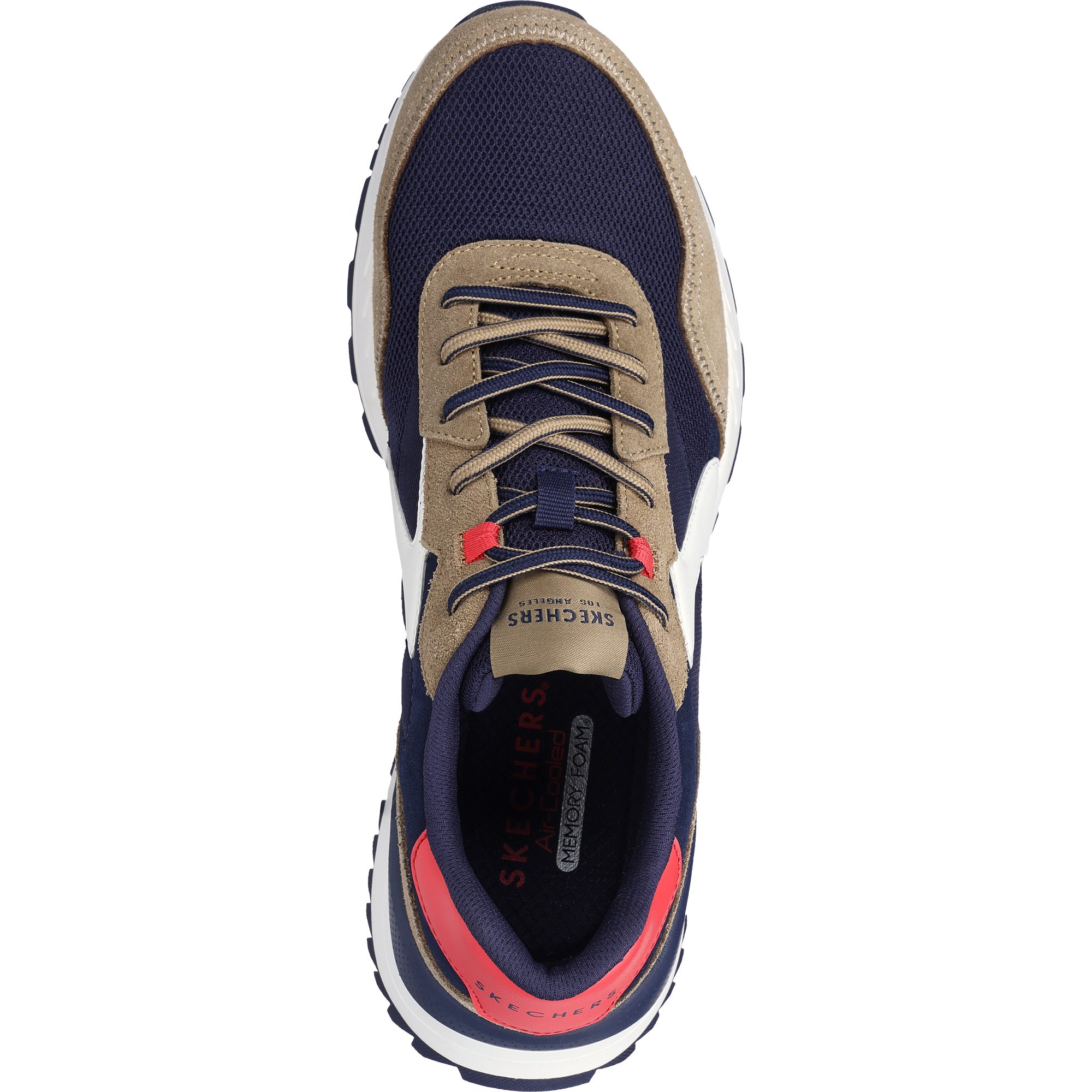Skechers Fury Fury Lace Low Sneaker Herren navy leather