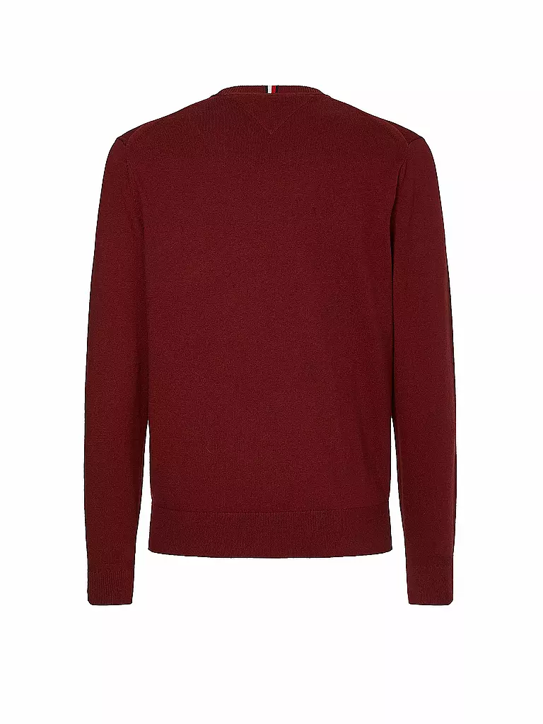 TOMMY HILFIGER Pullover dunkelrot