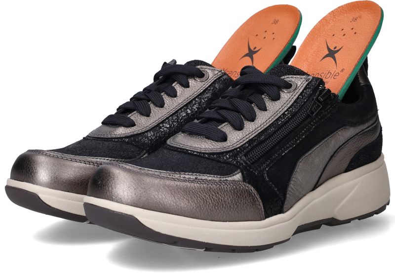 Xsensible Valletta Stretchwalker Sneakers Zilver Dames