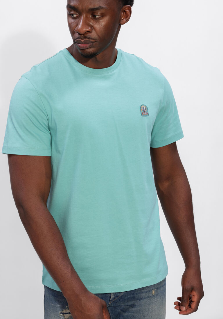 blauwe parajumpers t-shirt patch tee