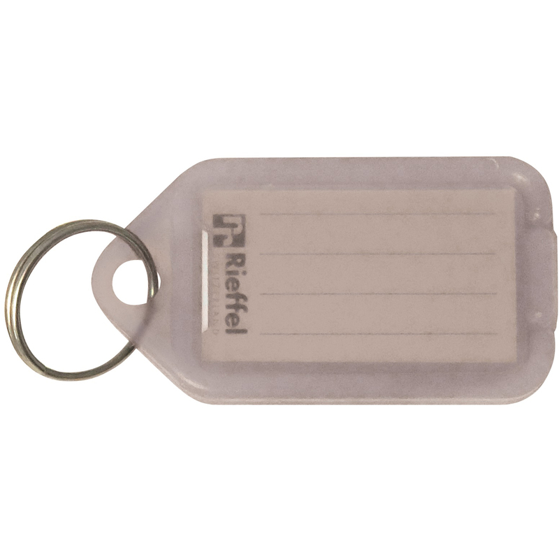 Rieffel Schlüsselanhänger KT 1000, 100 Stück, transparent