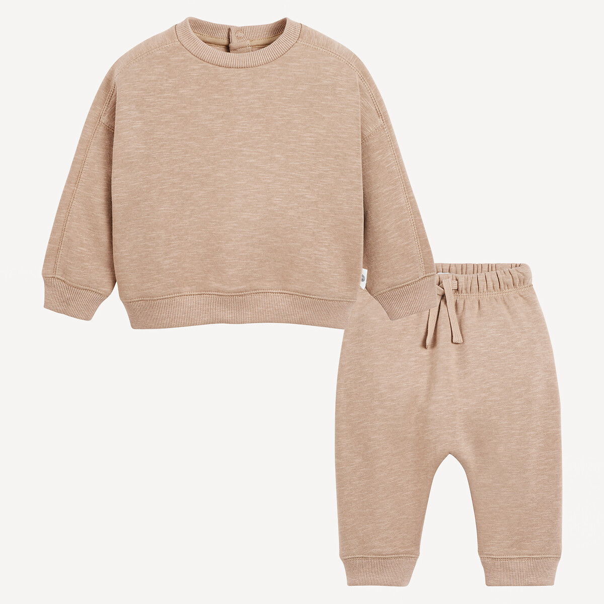 COLEÇÕES LA REDOUTE<br>Conjunto de 2 peças com suéter e calça, em fleece