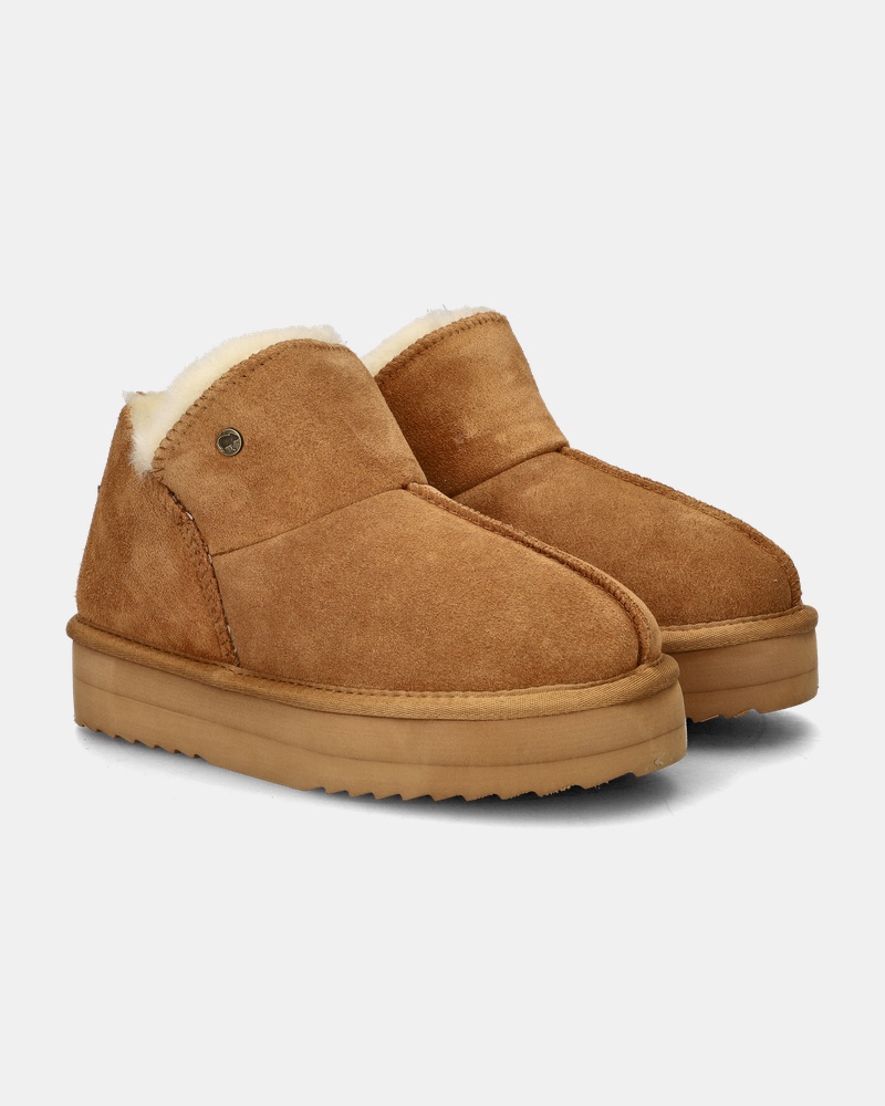 Warmbat Australia Willow Plateau Gevoerde boots  - cognac
