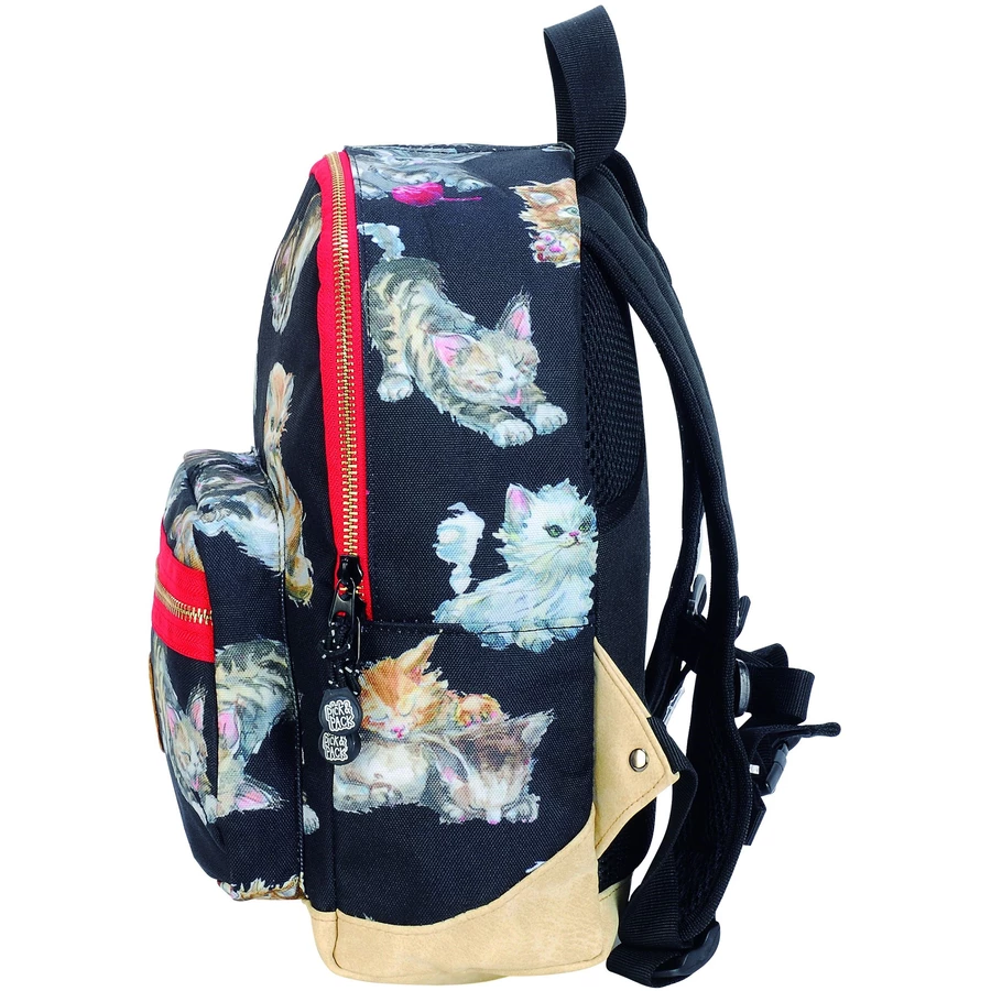 Pick & Pack Rucksack Kittens Black