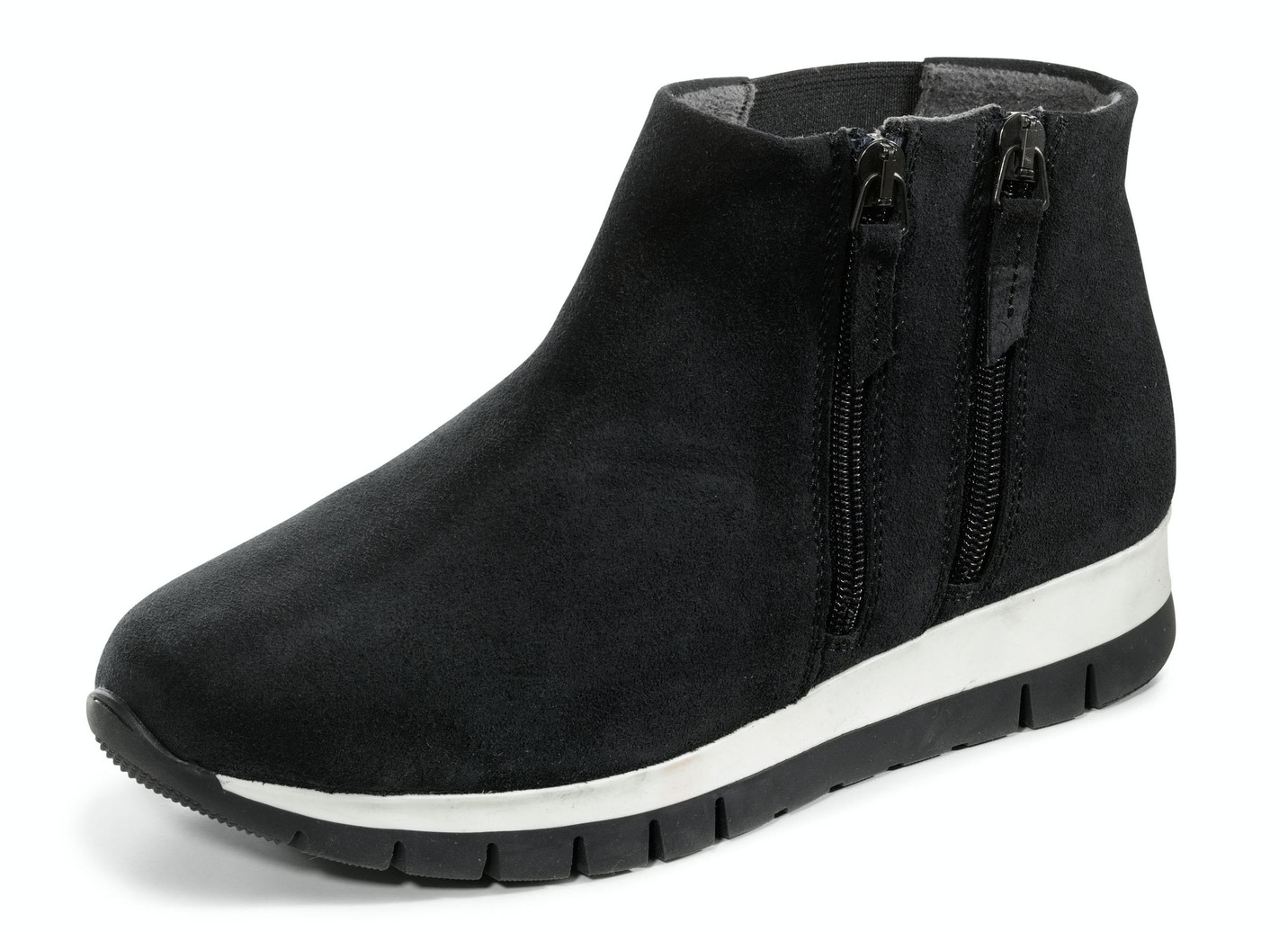 Bootie mit zwei Reißverschlüssen