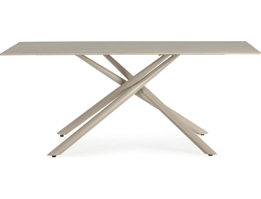 CONCEPT1 - Table Tori 180 x 90 x 76 cm céramique beige