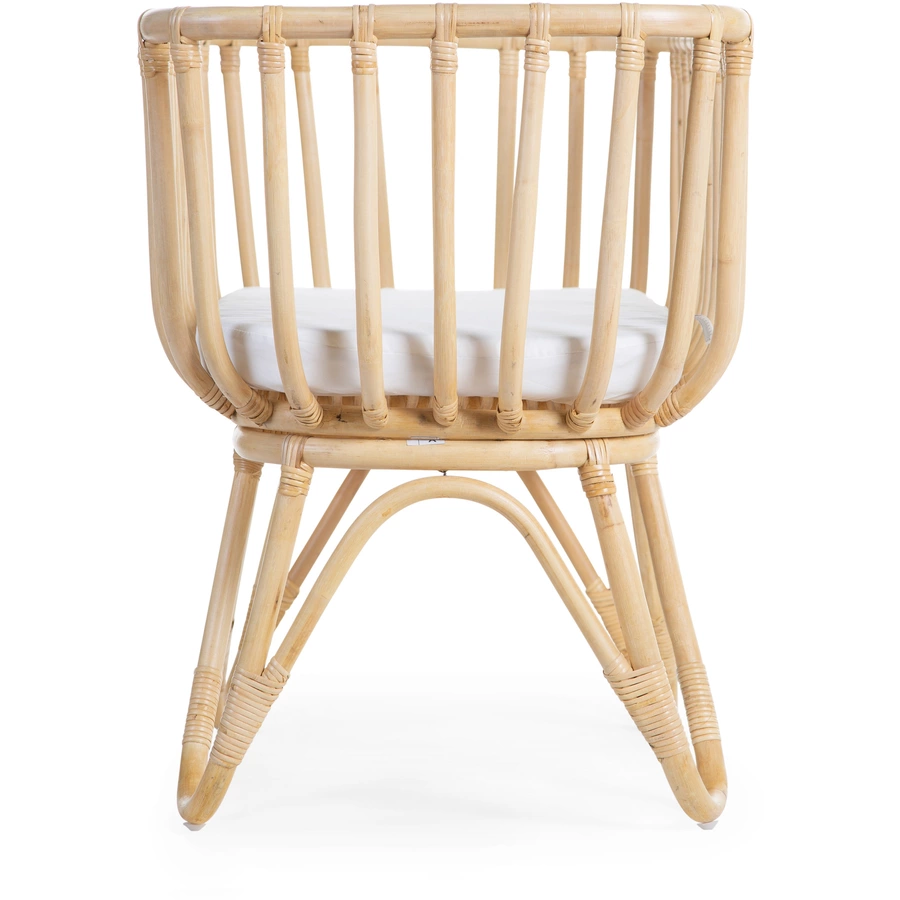 CHILDHOME Wiege Rattan rechteckig mit Nestchen und Matratze