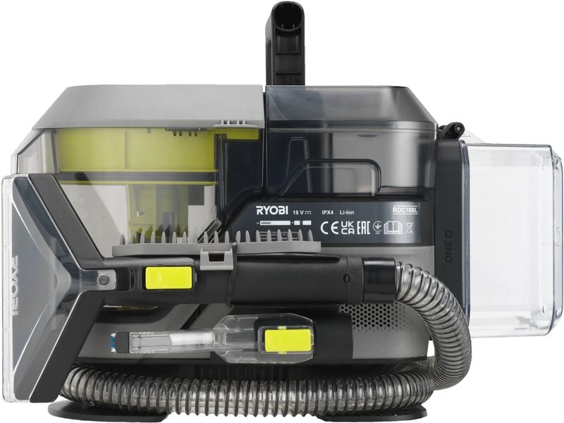 RYOBI Akku-Textielreiniger Pro RDC18BL-0 ohne Akku und Lade Kabelloses, hygienisches und flexibles Reinigen von grossen textilen Oberflächen
