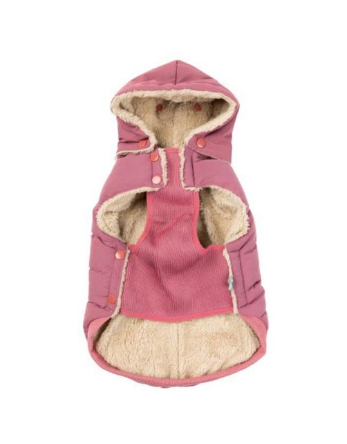 Fuzzyard Hondenjas Essential Puffer Delicaat Roze - Hondenkleding