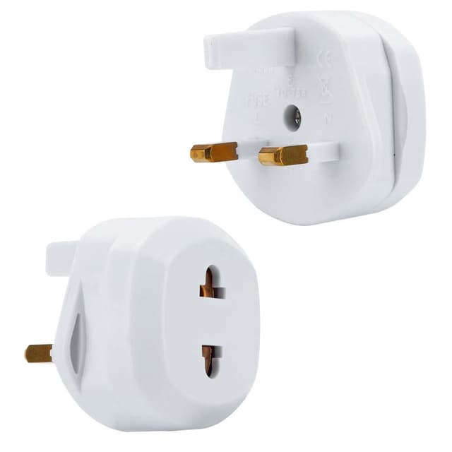 4x Stikkontaktadapter Rejsekonverter (britisk type g