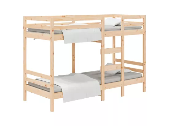 Lit superposé sans matelas 80x200 cm bois de pin massif