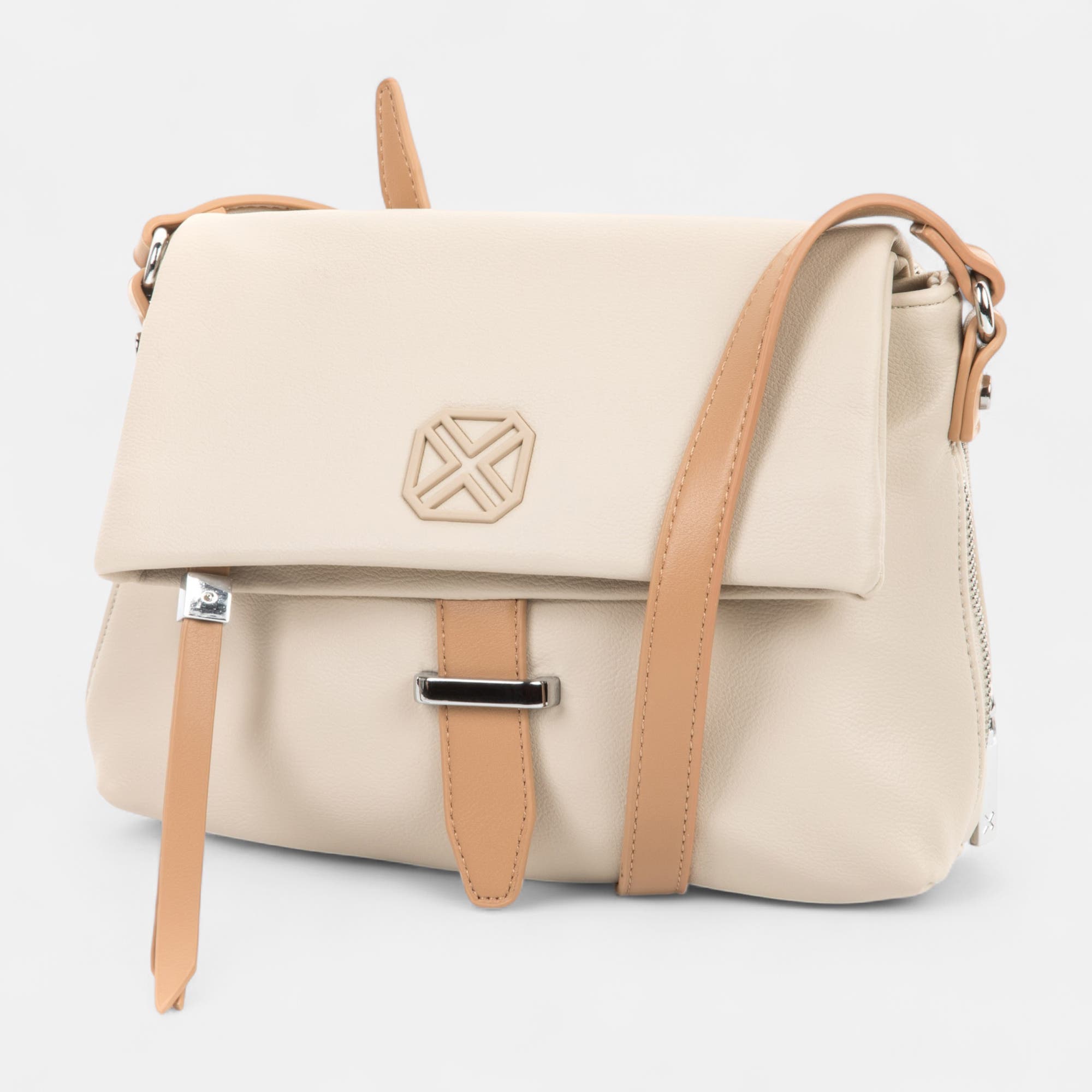 Sac bandoulière beige