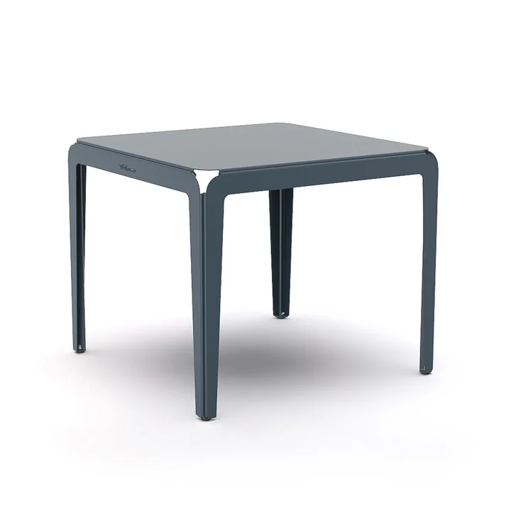 Weltevree - Bended Table Bistrotisch, 90 x 90 cm, graublau (RAL 5008)