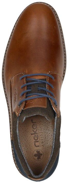 Rieker Veterschoenen Laag cognac
