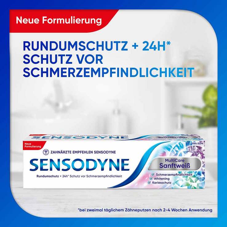 Sensodyne Multicare Sanftweiß Zahnpasta, 75 ml