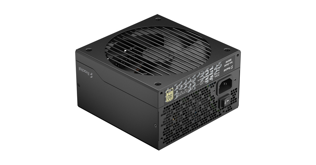 Fractal DesignION Gold 3 modulaire 850 watt voeding   (Zwart, 1x 12V-2x6, 3x PCIe)