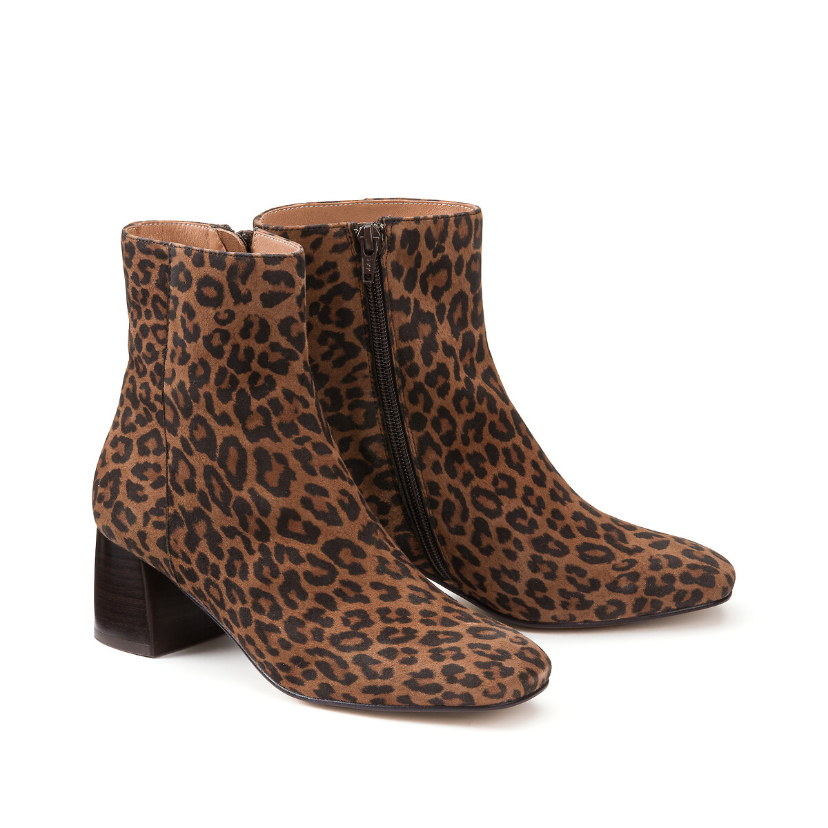 COLEÇÕES LA REDOUTE<br>Botas Leren met hak, Signature Marguerite