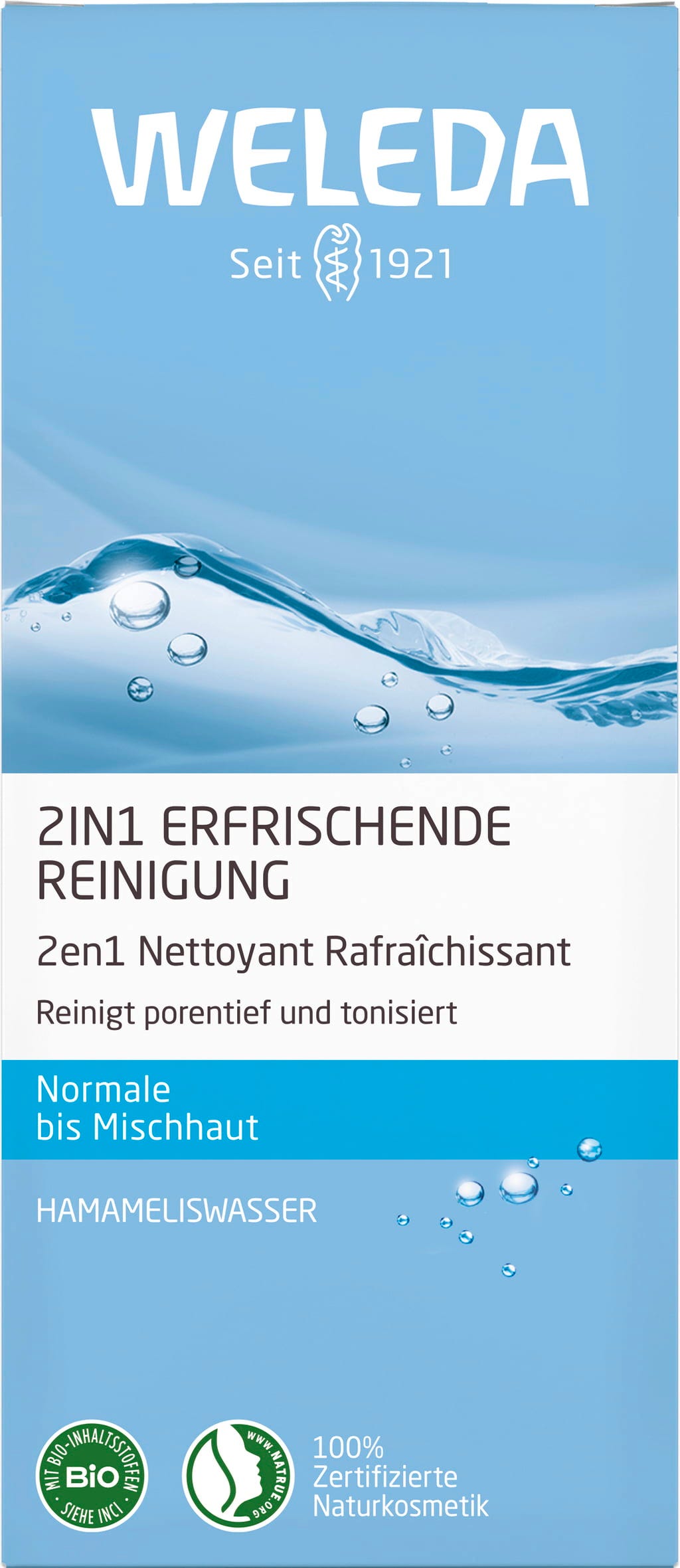 Weleda  2in1 Erfrischende Reinigung, 100 ml