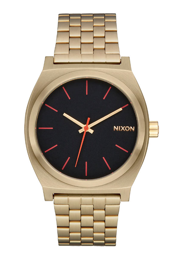 Nixon Time Teller Yellow Gold / Black / Red A0455164