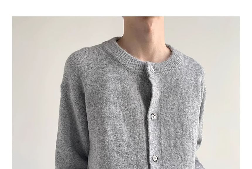 Zoslane - Effen vest met ronde hals en knoopjes