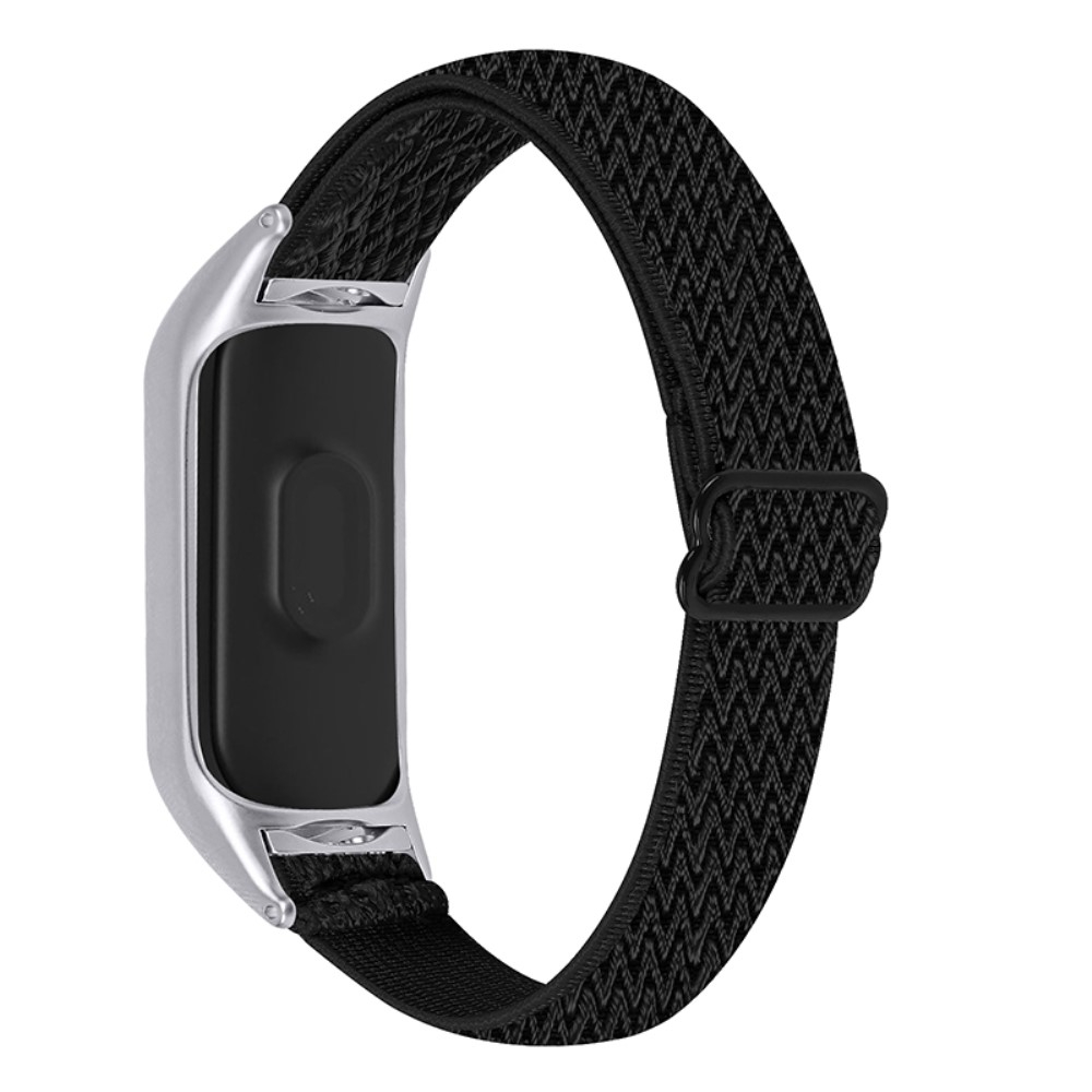 Xiaomi Mi Band 4 / Mi Band 3 Elastisches Nylon Gummi Armband (Gelenkumfang: 140-210mm) - Schwarz