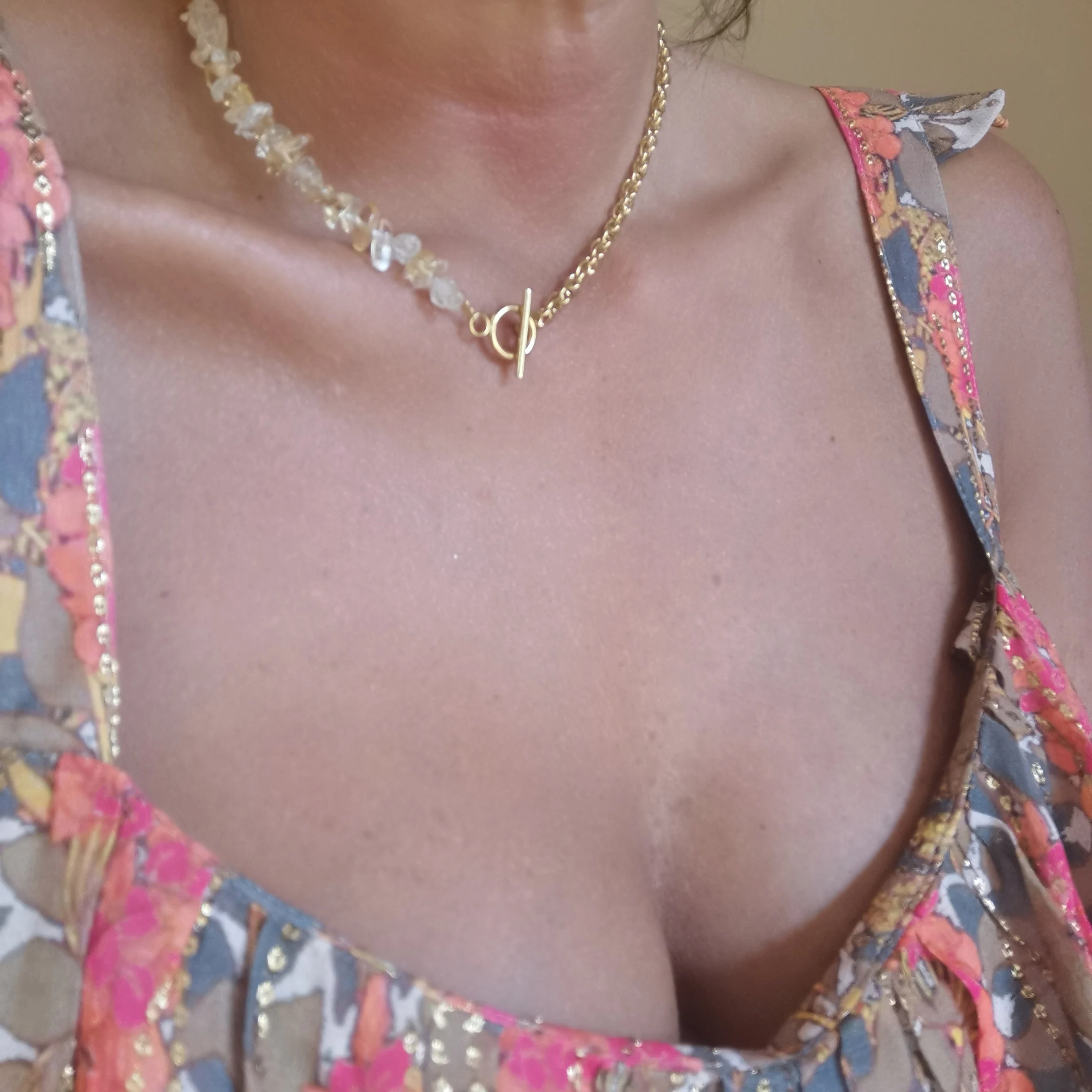 ISABELLE - Collier pierre de lune | Blanc