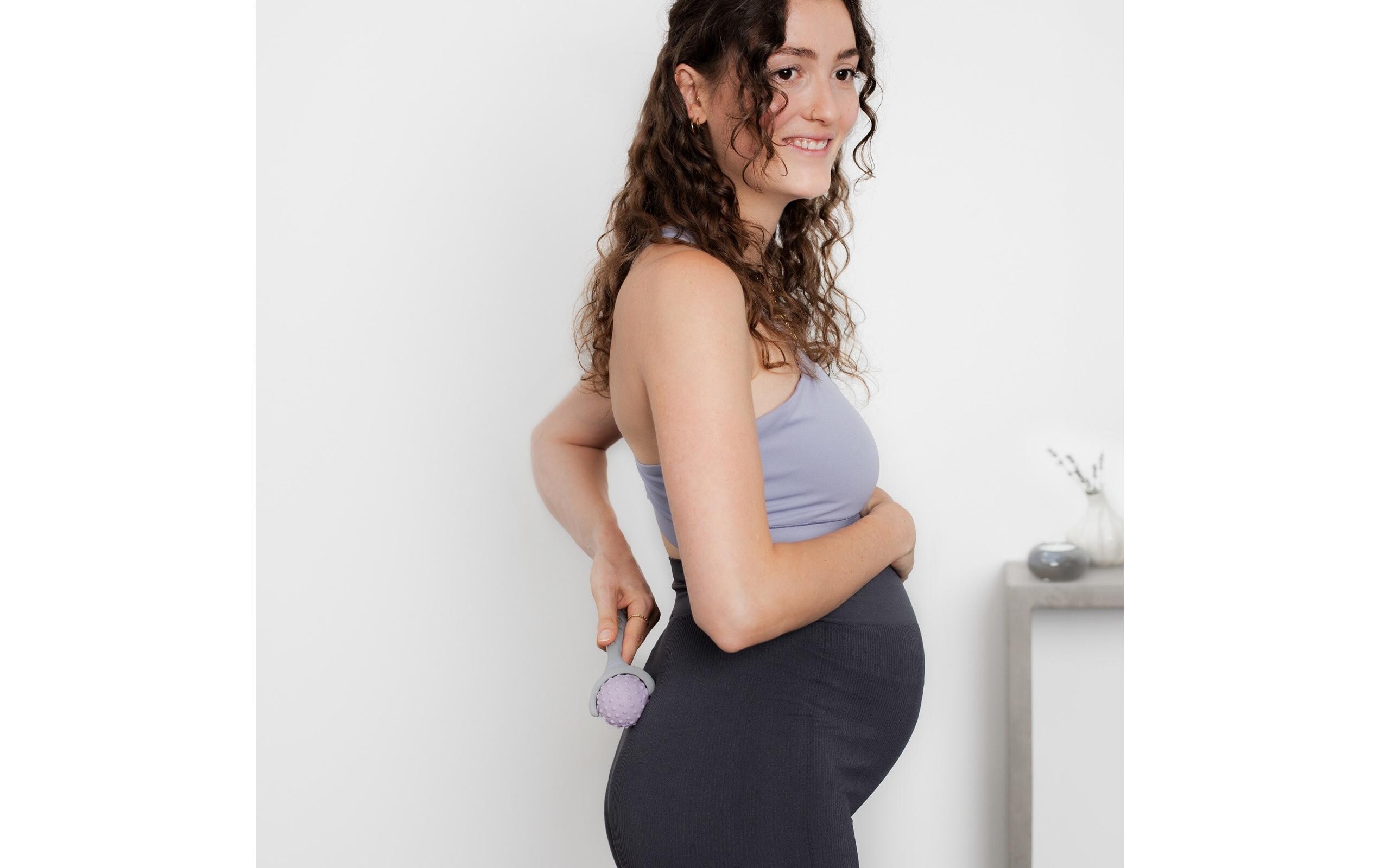 Massageroller Lila/GrauMassagegerät zur Muskelentspannung