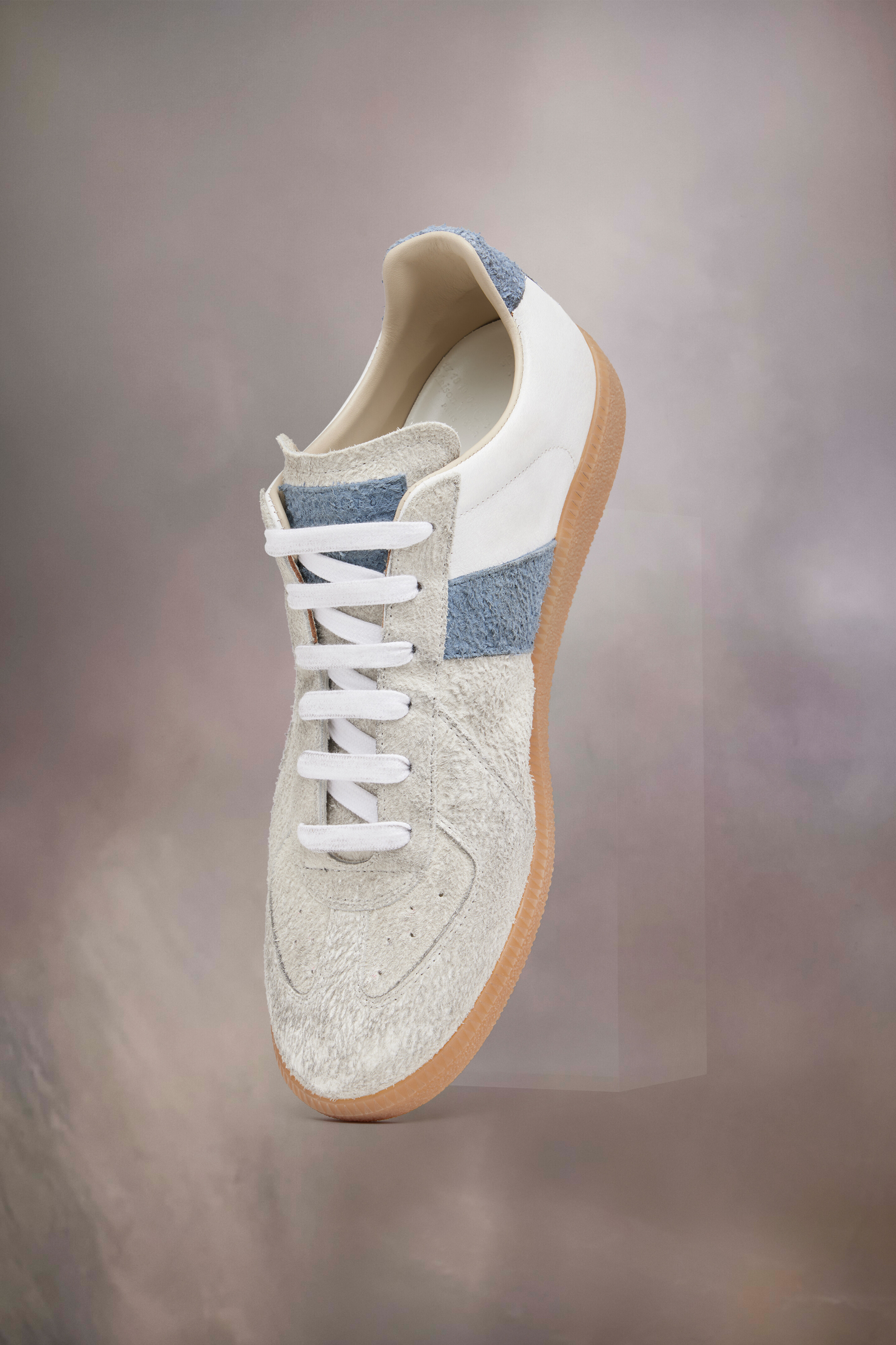 Grey Calf Leather Replica Sneackers