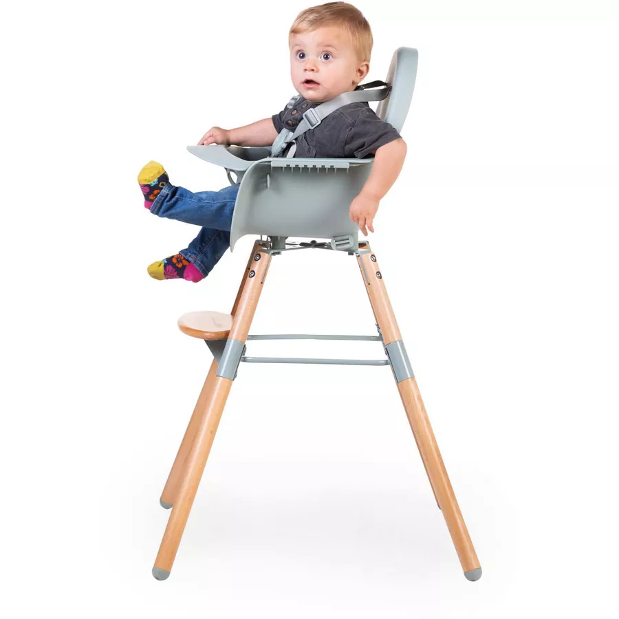 CHILDHOME Hochstuhl Evolu 2 natur  mint 2 in 1 + Ring