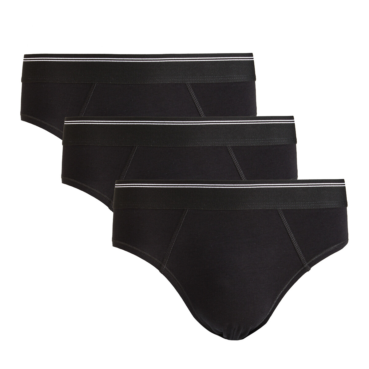 COLEÇÃO LA REDOUTE<br>Conjunto de 3 cuecas em algodão orgânico