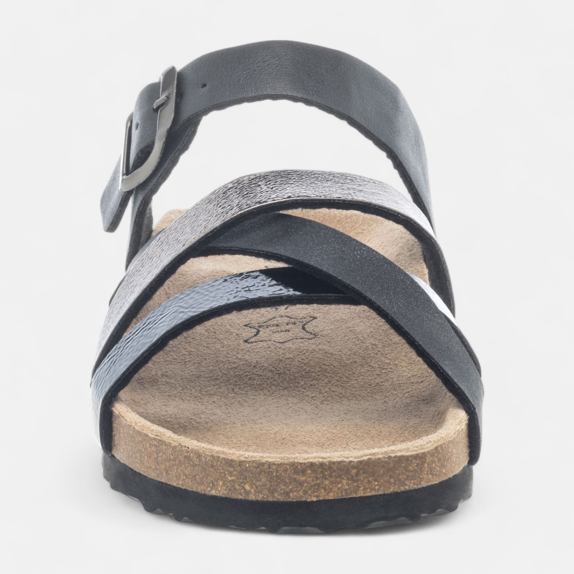 Mules semelle liège Femme noir
