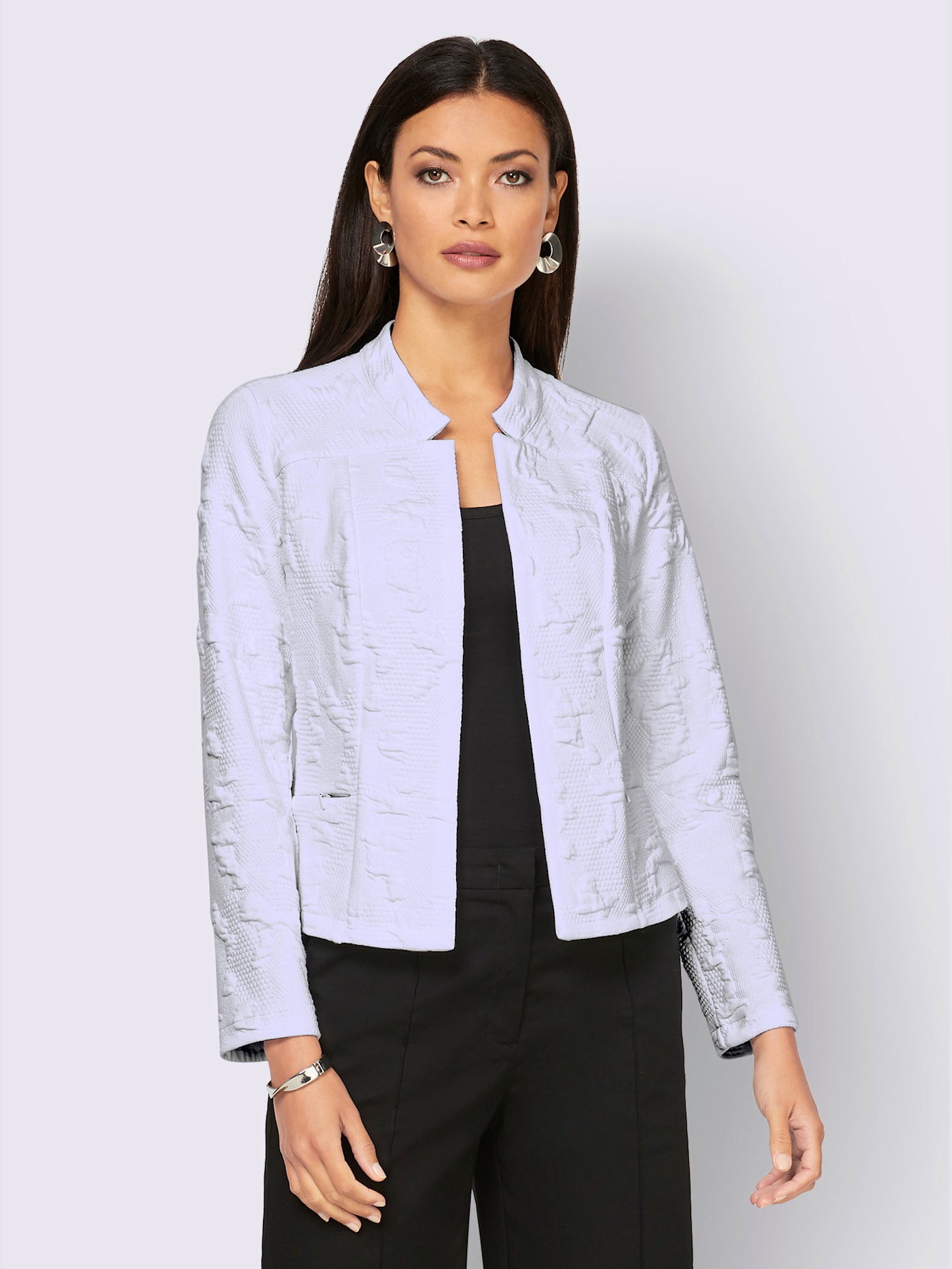 Blazer motif structuré et original