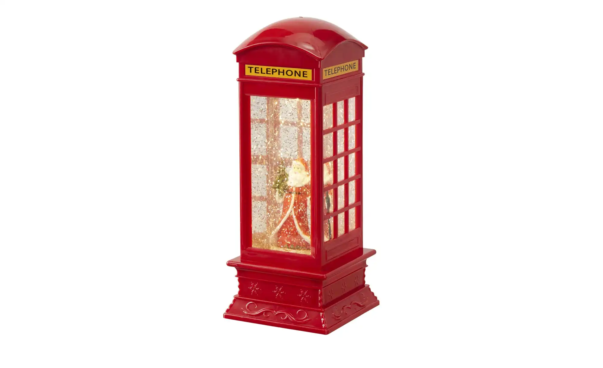 LED Telefonzelle mit Weihnachtsmann