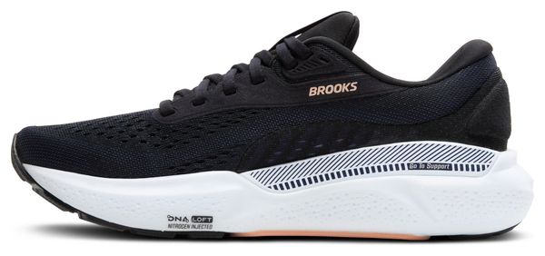 Chaussures Running Brooks Adrenaline GTS 24 Noir/Corail Femme