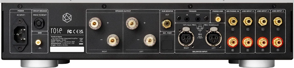 Rose RA280 Silver Amplis hi-fi stéréo