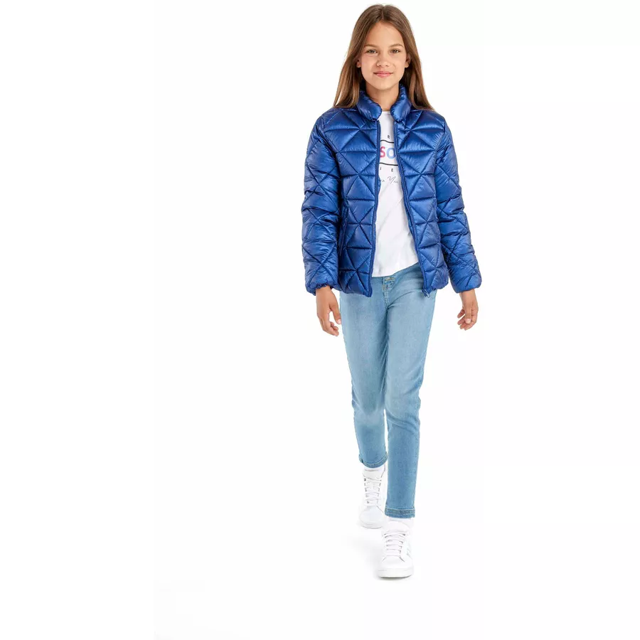 MINOTI Steppjacke mit Kapuze Dunkelblau
